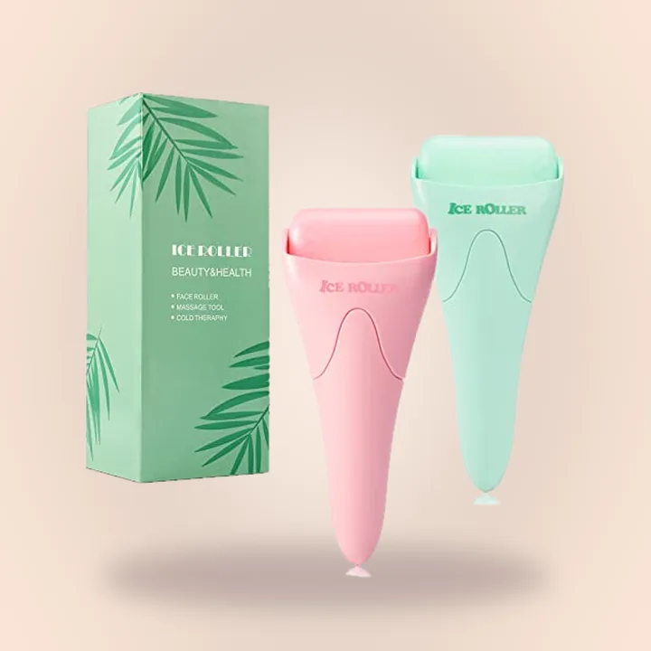 Two facial ice rollers