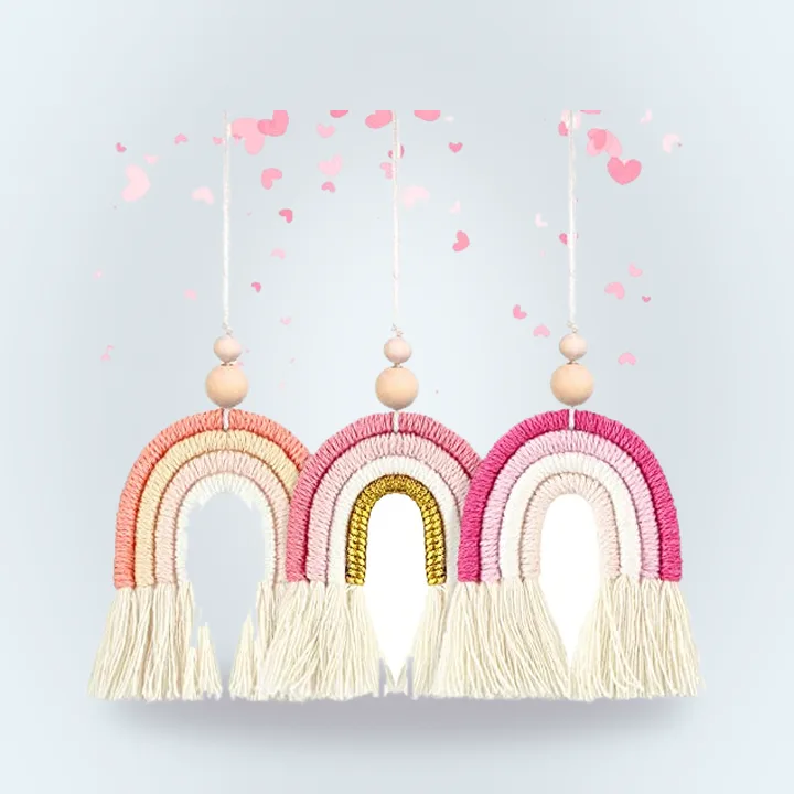 Three rainbow car diffusers