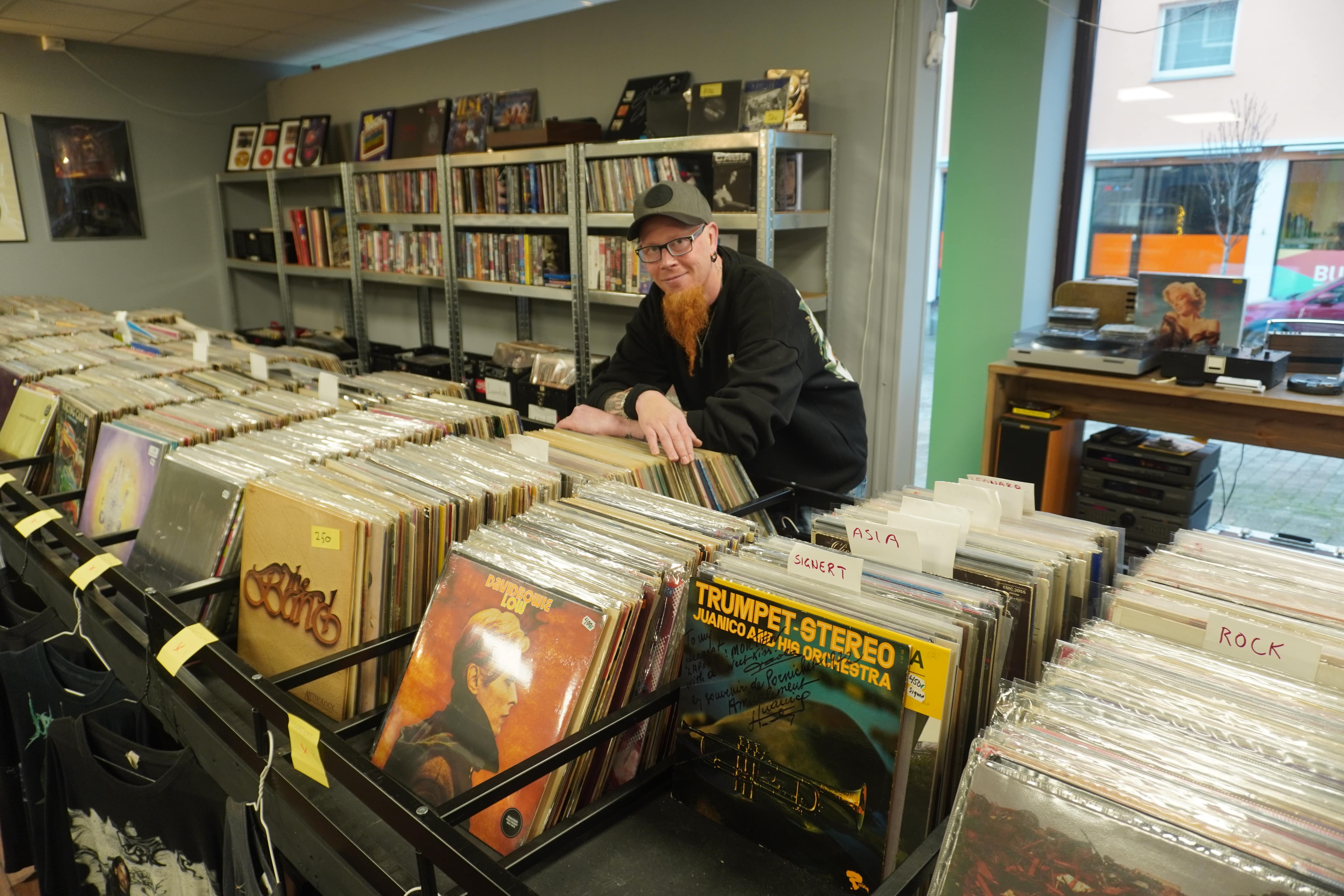 Nörd musikkbutikk, oppgradert i nye lokaler