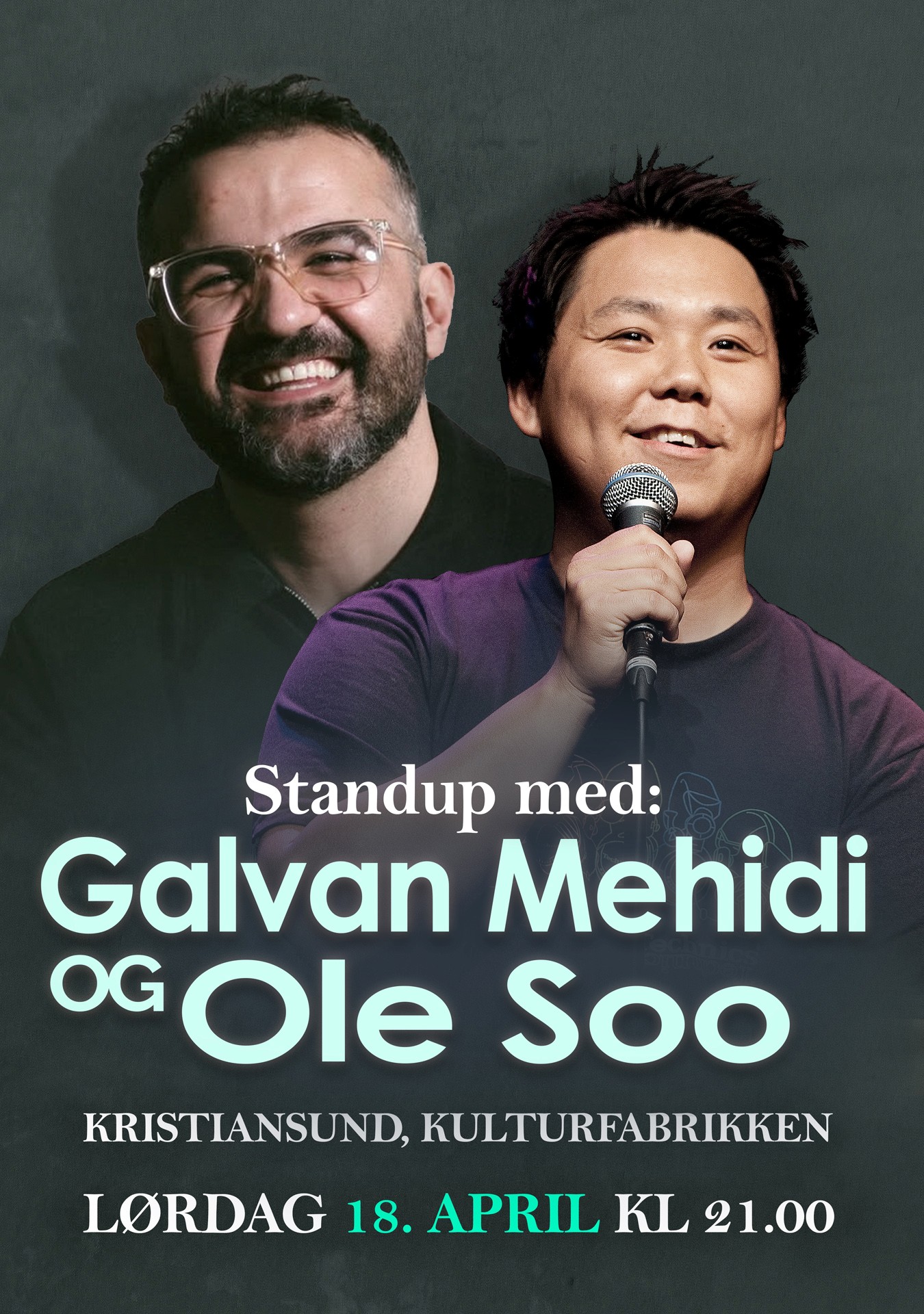 Galvan Mehidi og Ole Soo kommer til Kulturfabrikken i Kristiansund