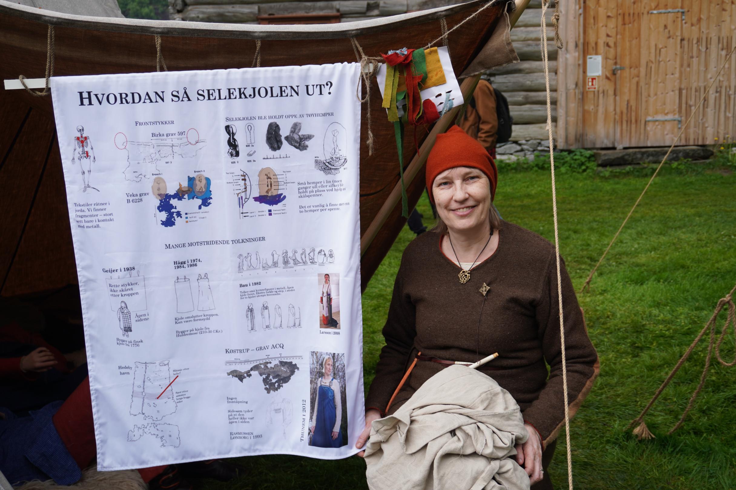 Hvordan så selekjolen i vikingtiden ut? Hilde Tunem forklarer om kvinnenes drakt i vikingtiden