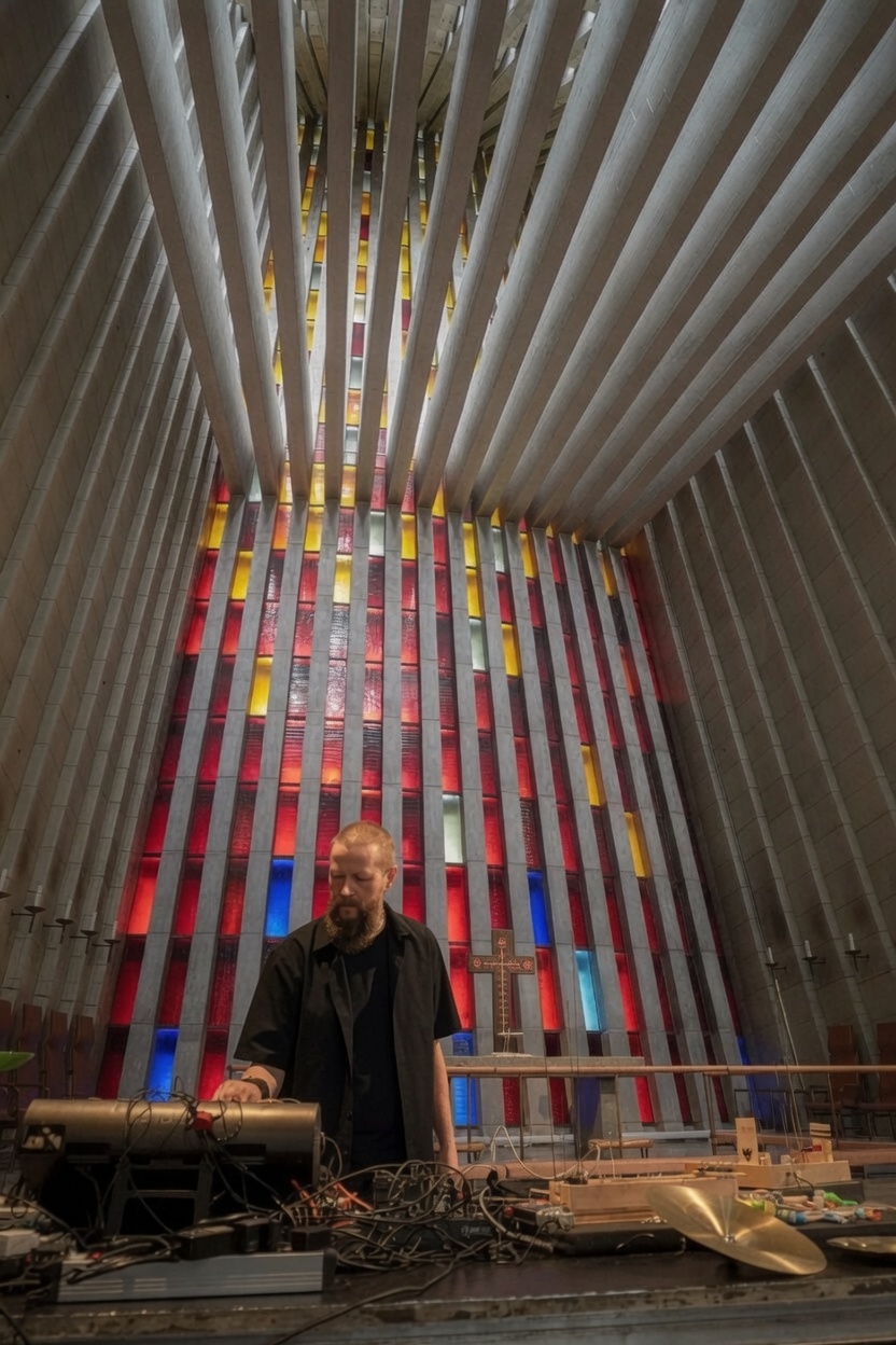 Lydkunst spilte sammen med arkitektur og lys i Kirkelandet kirke
