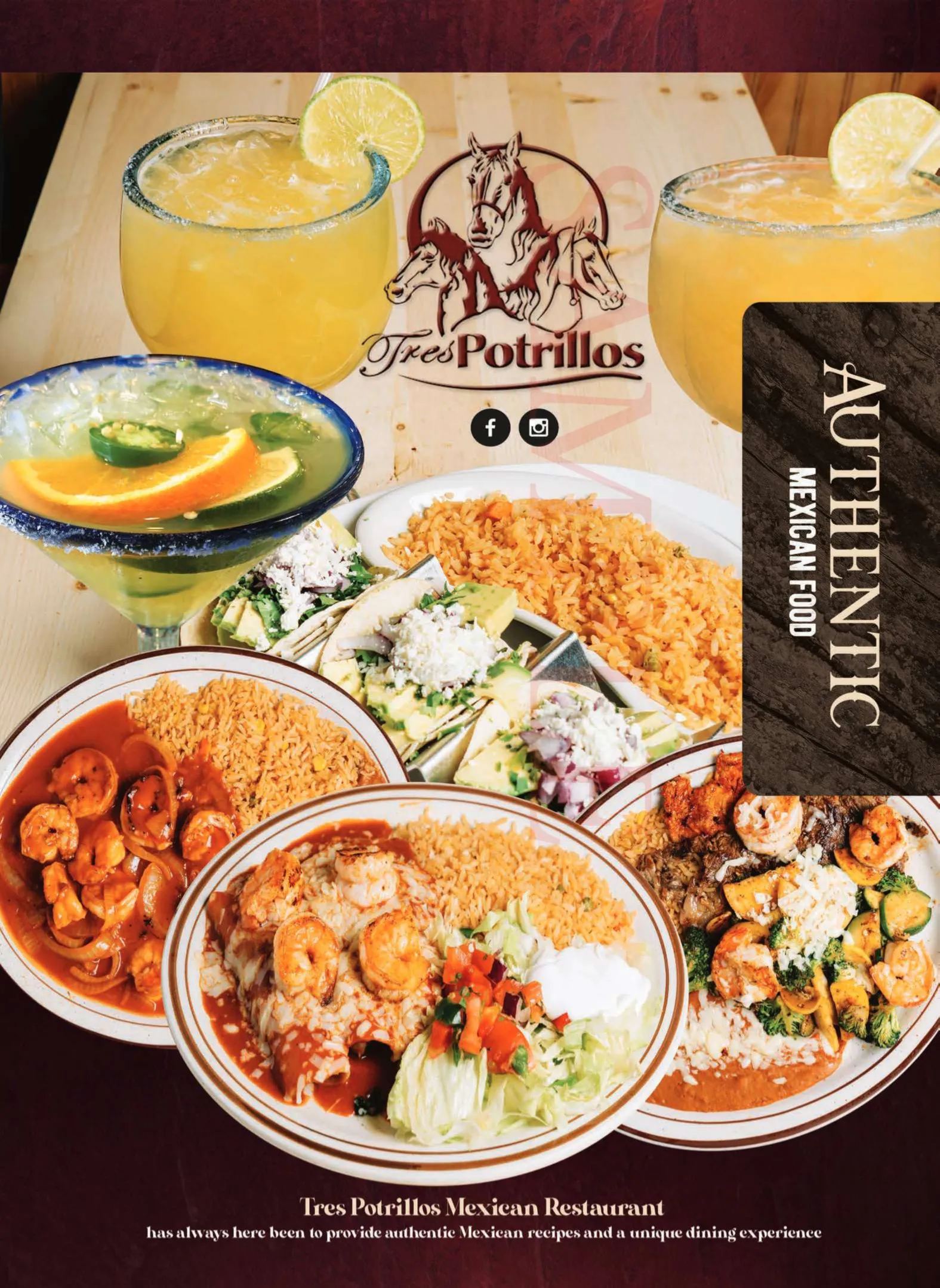 Tres Potrillos menu page 9.