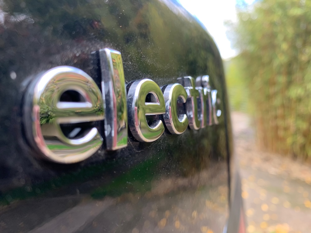 Shot of generic electric car