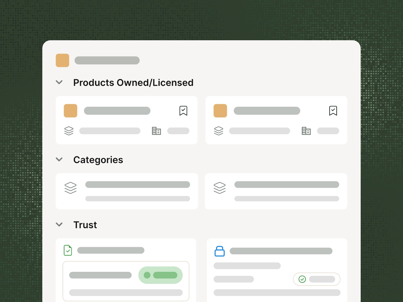 Atlassian product list interface showing owned products Crucible and Bamboo, all products including Jira Service Management and Atlassian Analytics, and categories for Team Documentation Platform and Cloud Content Collaboration Software.