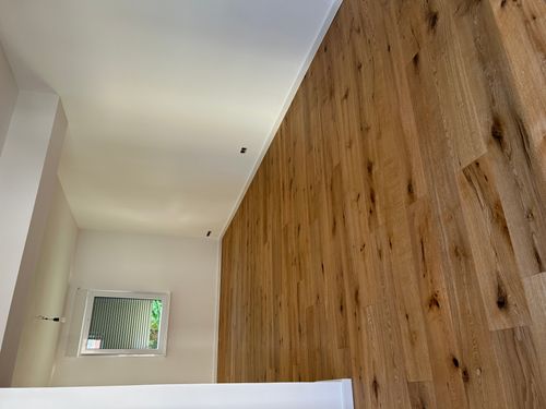 Verlegtes Eichenparkett als Landhausdiele in Viernheim.
