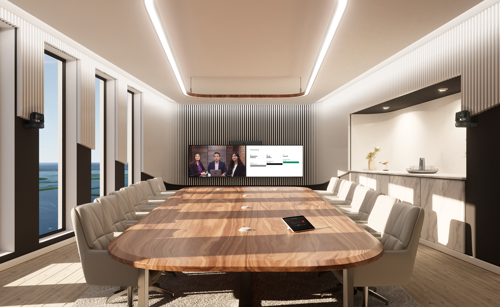 Illustrated diagram showing sensors, keypads, and smart alarm connections across a home.