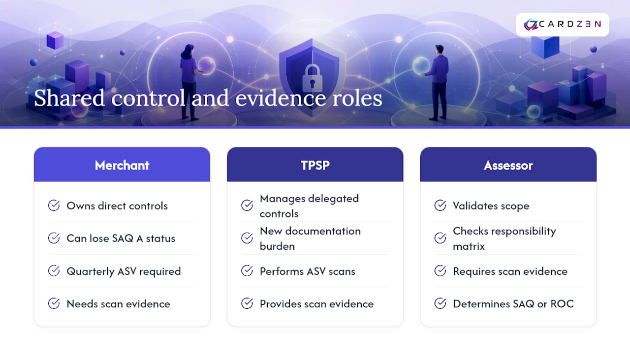 PCI DSS shared responsibility relationships