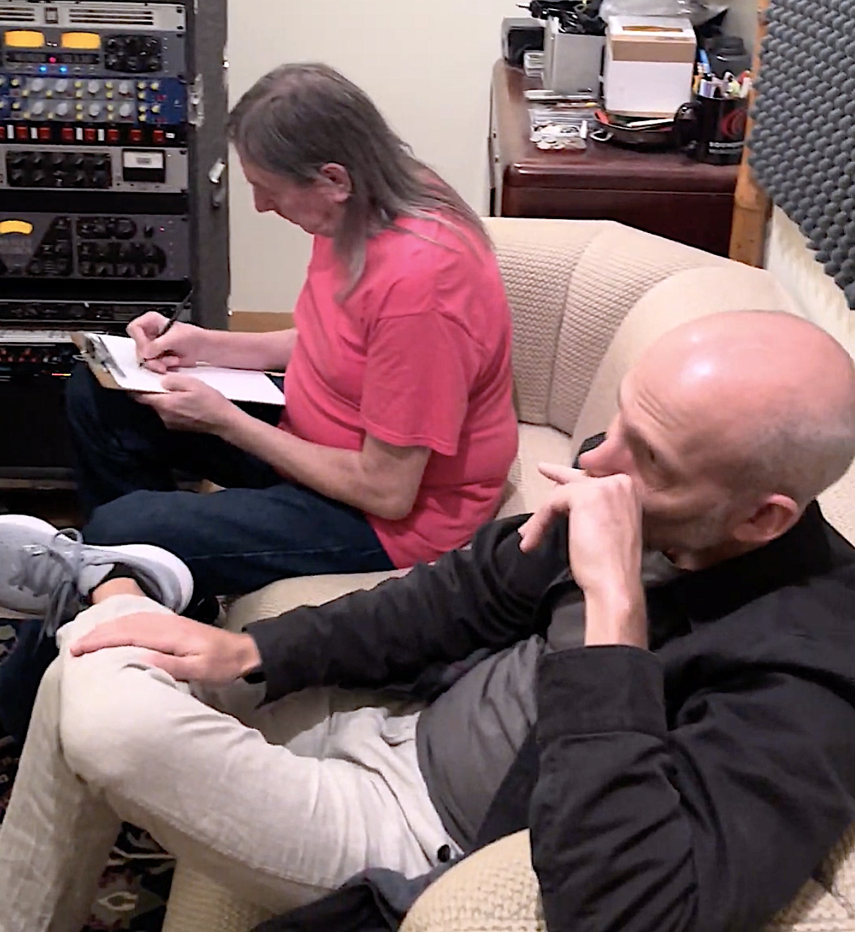 image of a band rehearsing