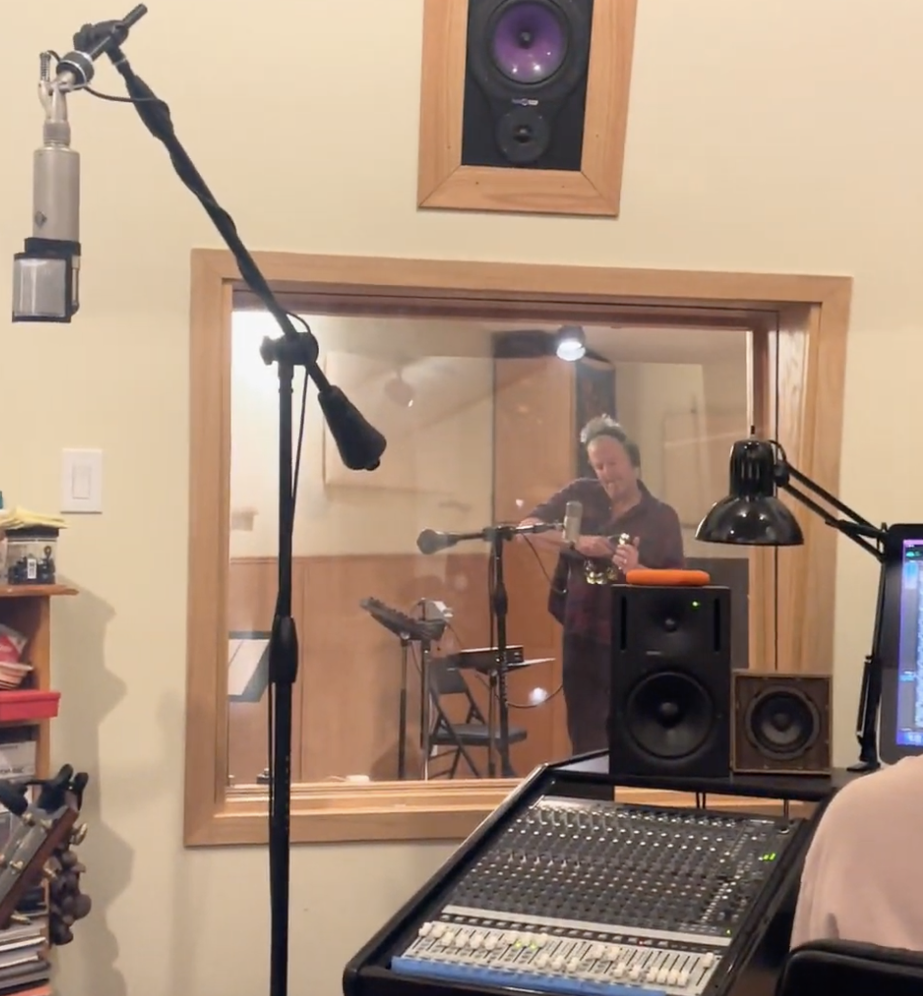 image of a band rehearsing