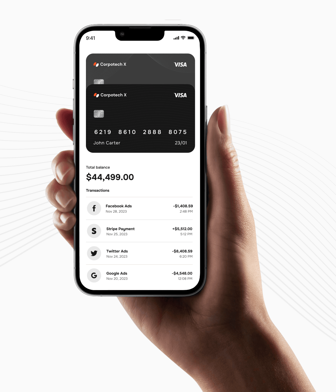 Manage Your investments - Corpotech X Webflow Template