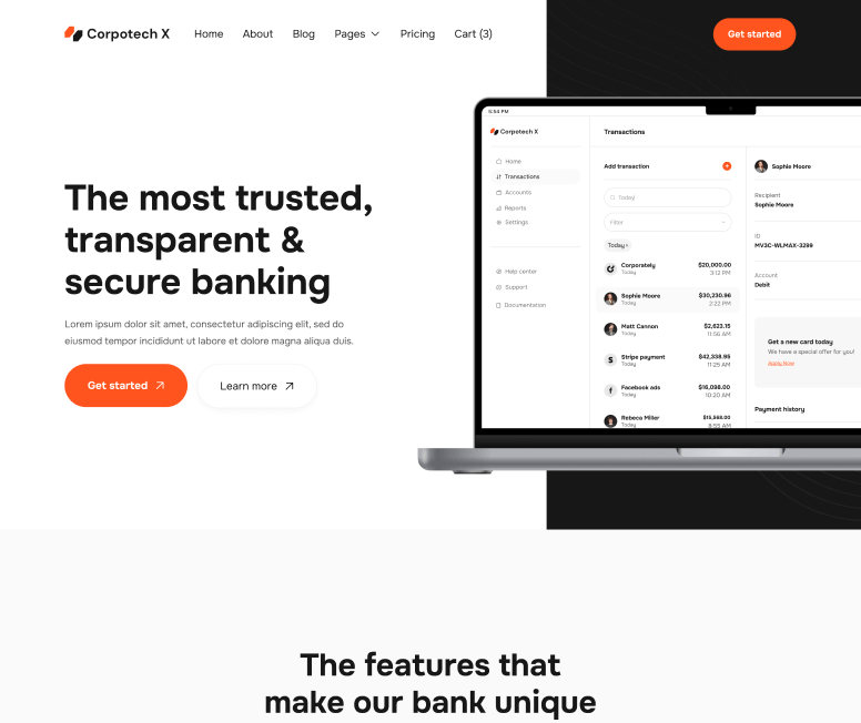 Corpotech X - Home V3 Page - Corporate Webflow Template