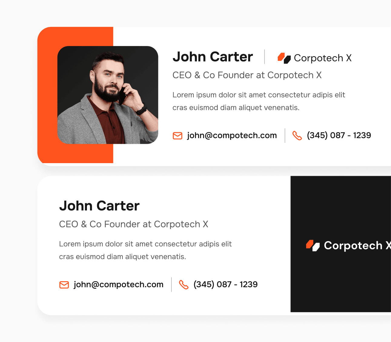 Corpotech X - Email Signature Included - Corporate Webflow Template