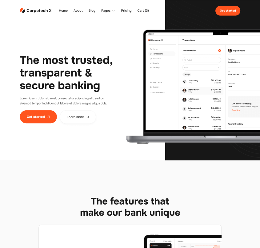 Corpotech X - Home V3 Page - Corporate Webflow Template