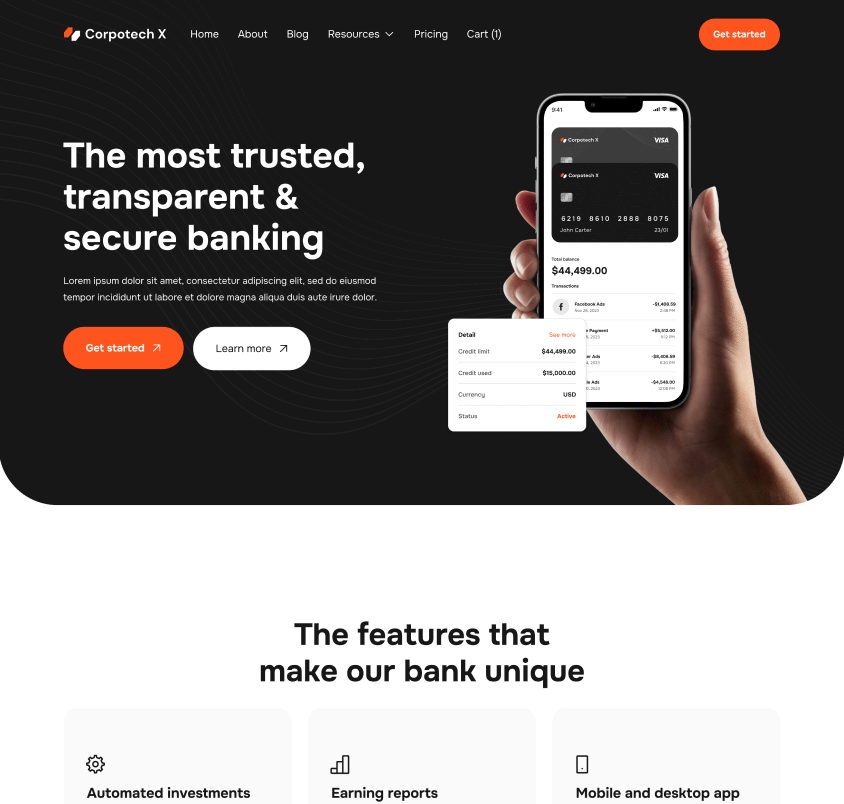 Corpotech X - Home V2 Page - Corporate Webflow Template