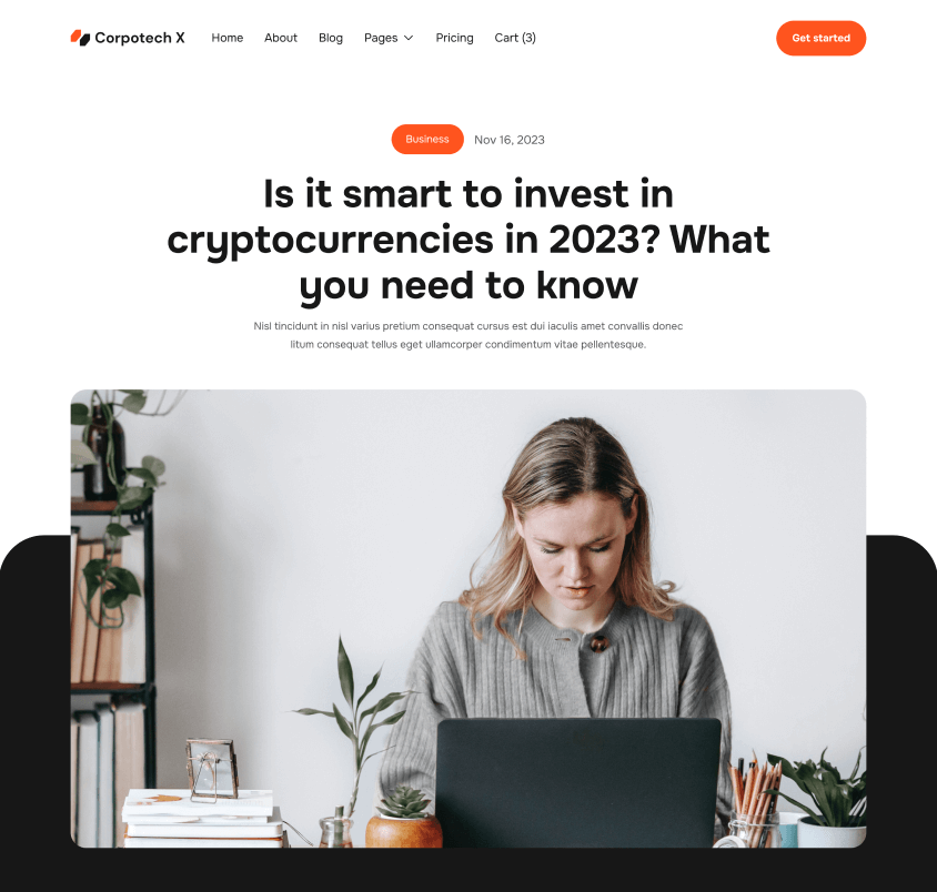 Corpotech X - Blog Post Page - Corporate Webflow Template
