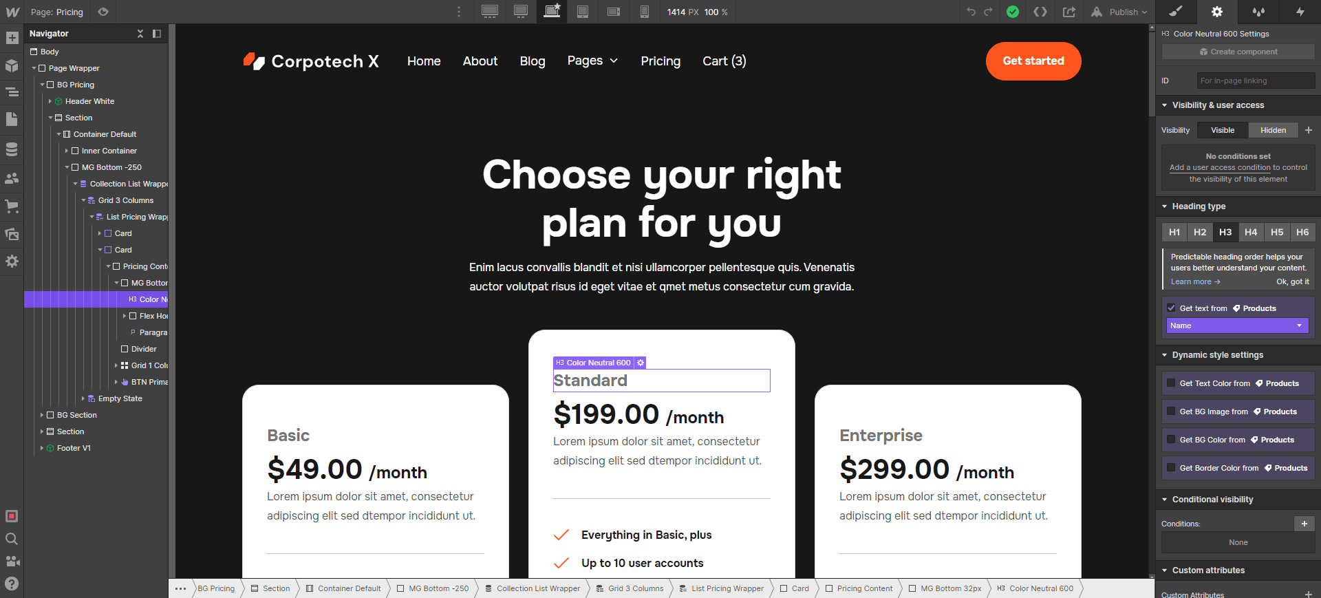 Corpotech X Webflow Template And Ui Kit Ecommerce Content