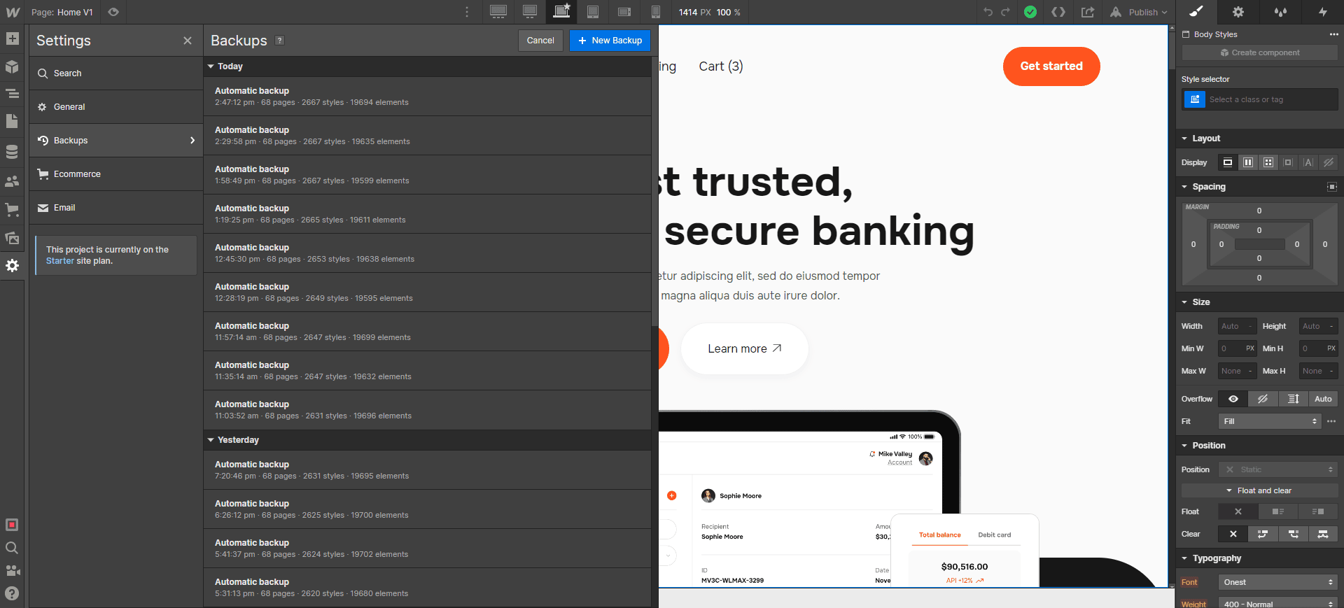 Corpotech X Webflow Template And Ui Kit Backups