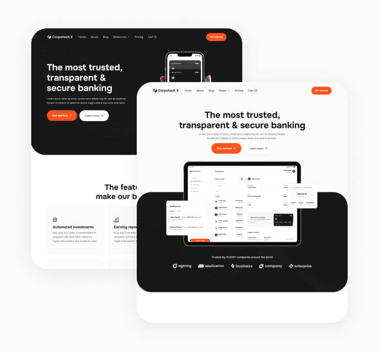 Pages Included - Corpotech Webflow Tempalte