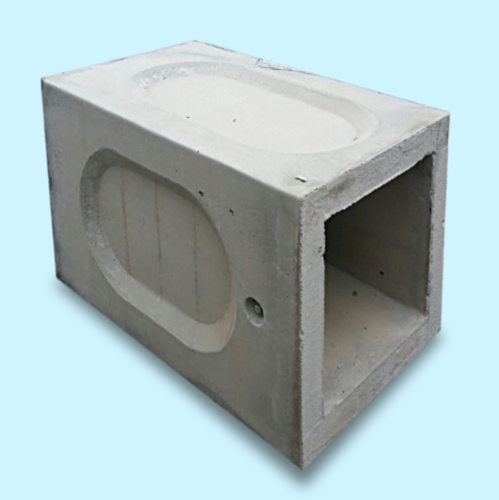 A concrete block.