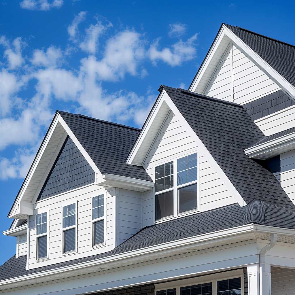 image of completed roof project for a roofing contractor