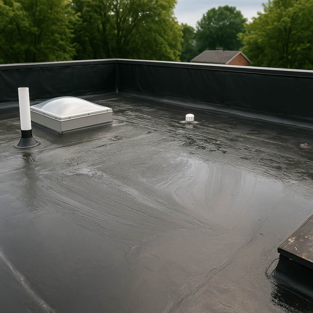 image of completed roof project for a roofing contractor