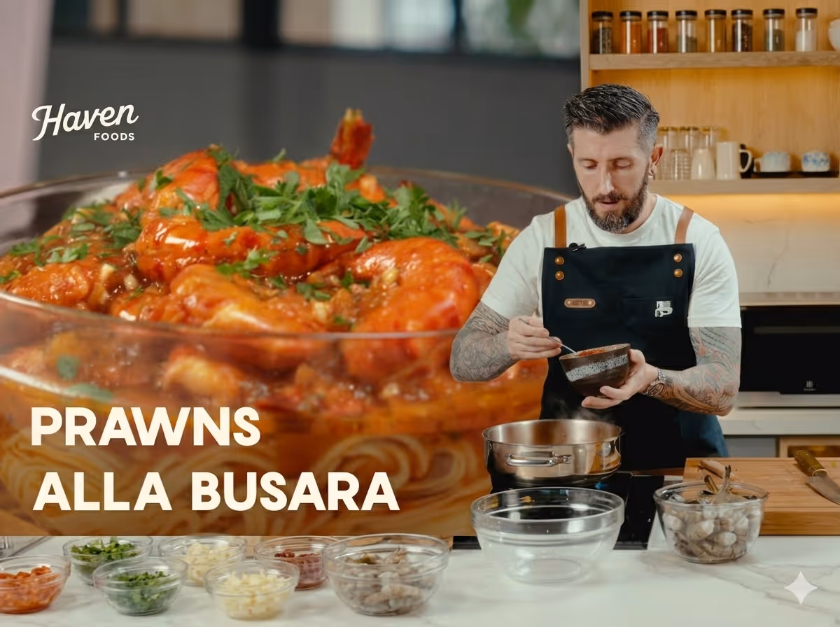 A Taste of the Adriatic: Chef Mateo’s Prawns Alla Busara with Spaghetti