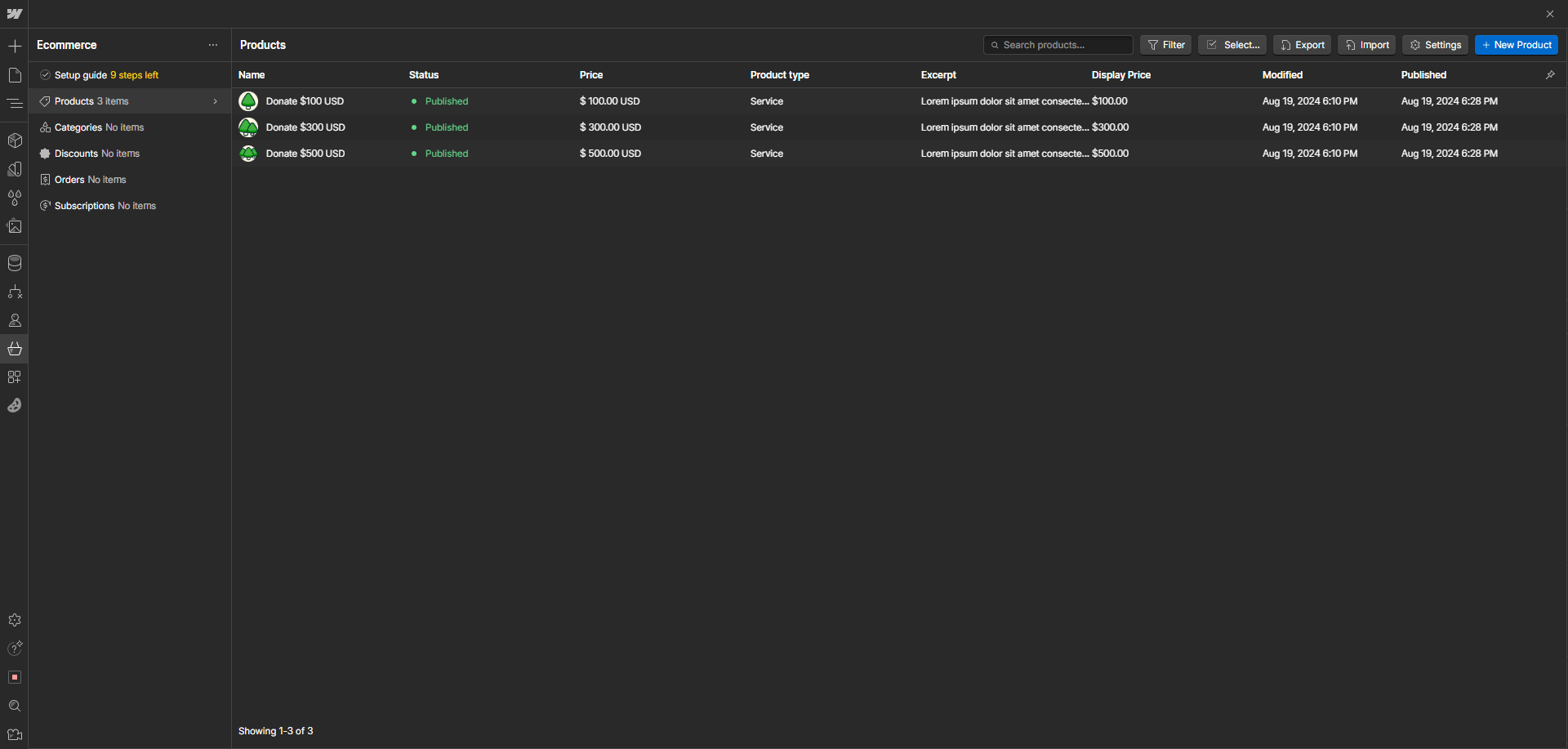 Volunteer X Webflow Template - and Ui Kit Ecommerce Collection
