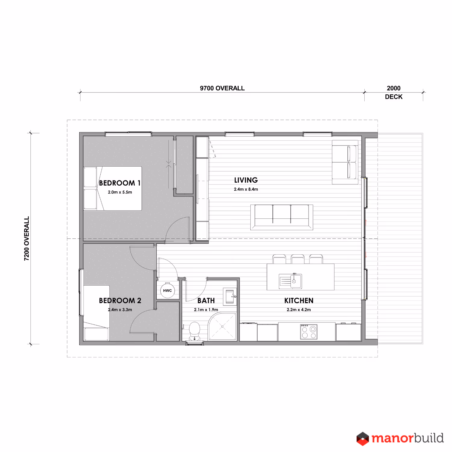 Nest 70D Plan A floor plan