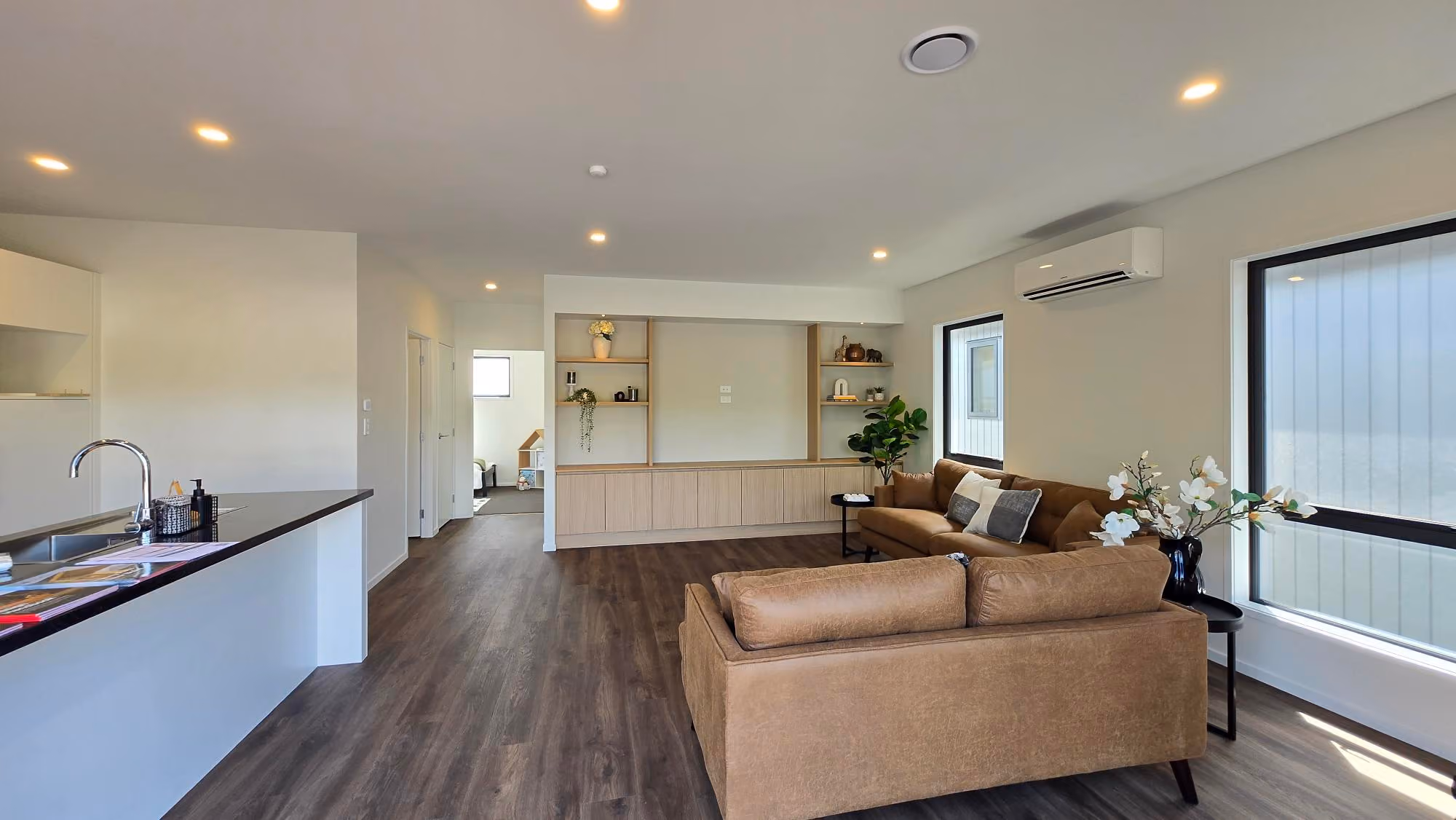Nest 70 Double ex-stock open-plan living and kitchen