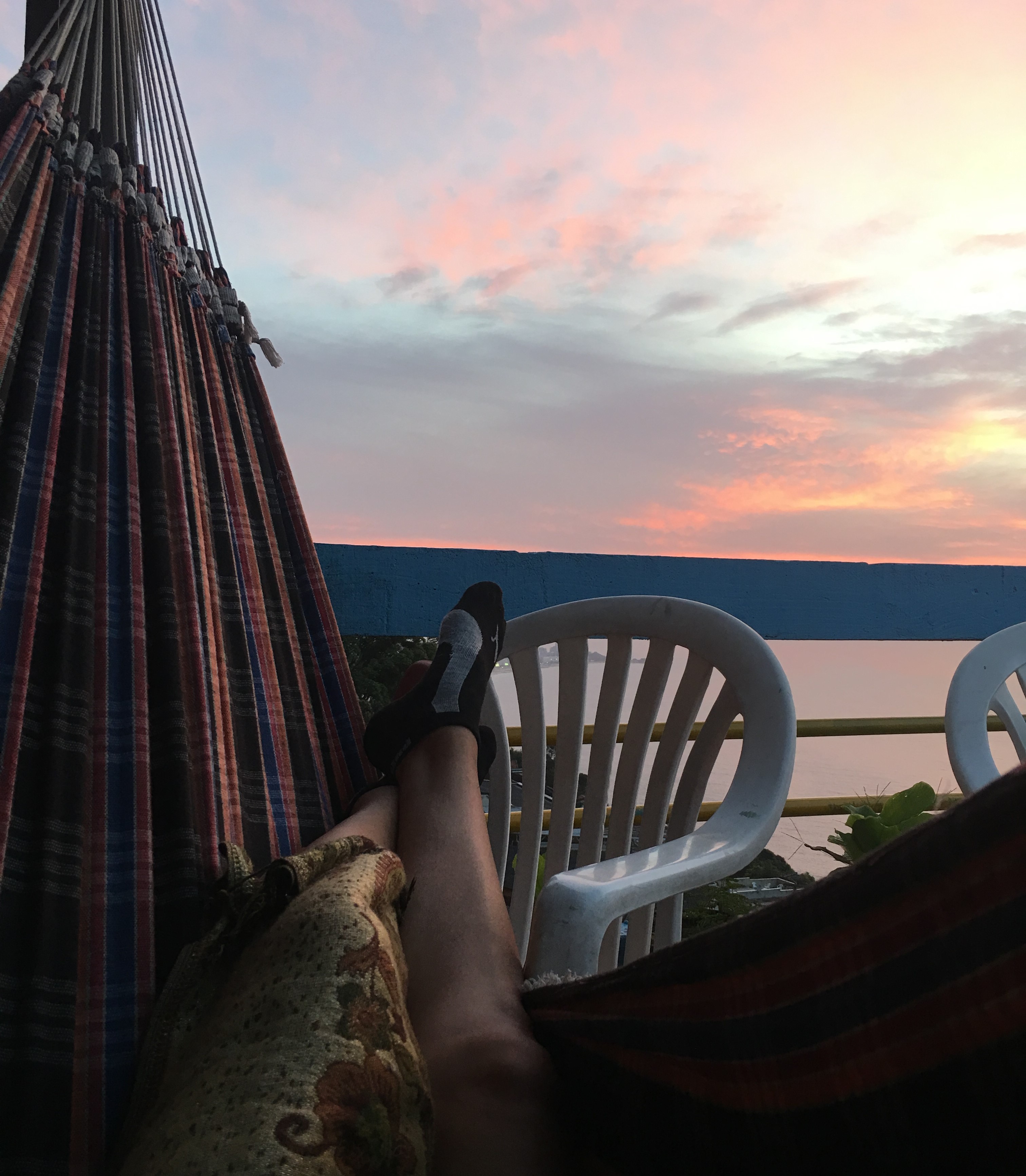 Watching the first 2017 sunrise at FAVEX terrace