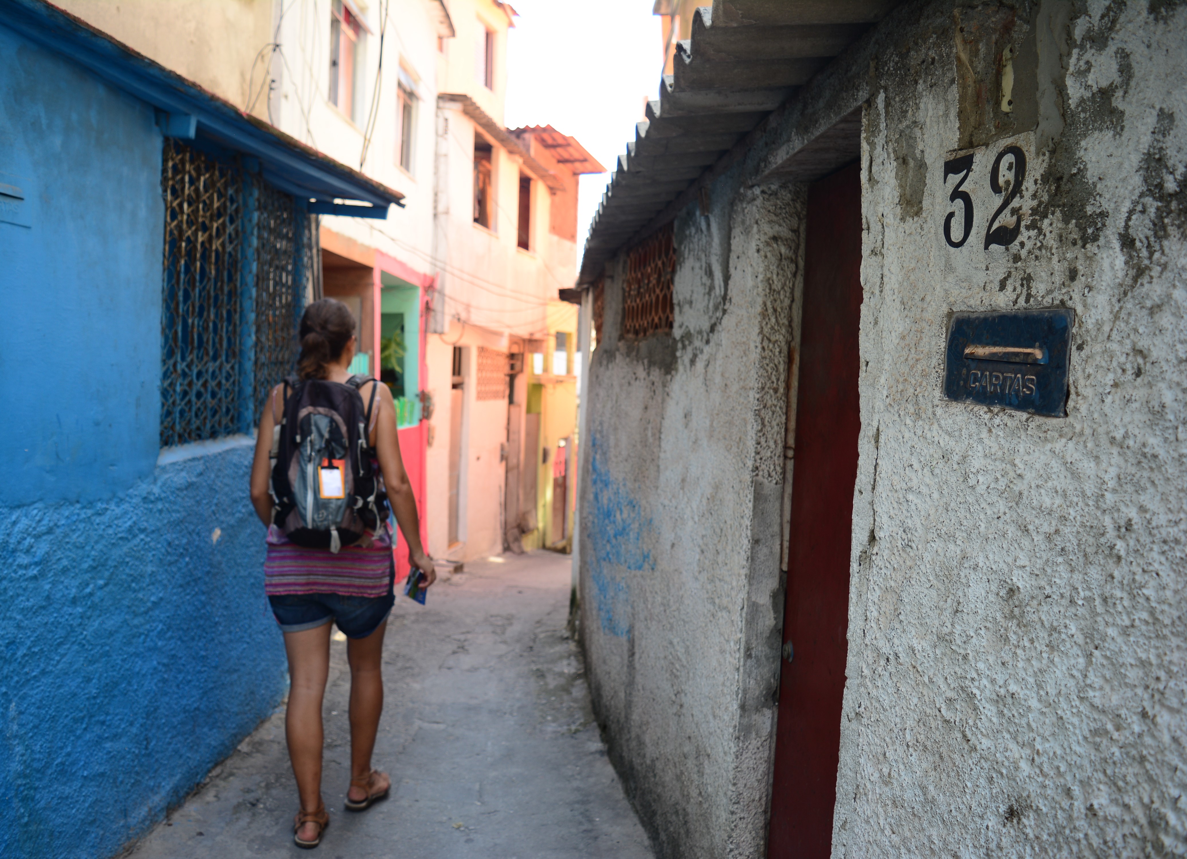 The alleyways of Vidigal favela