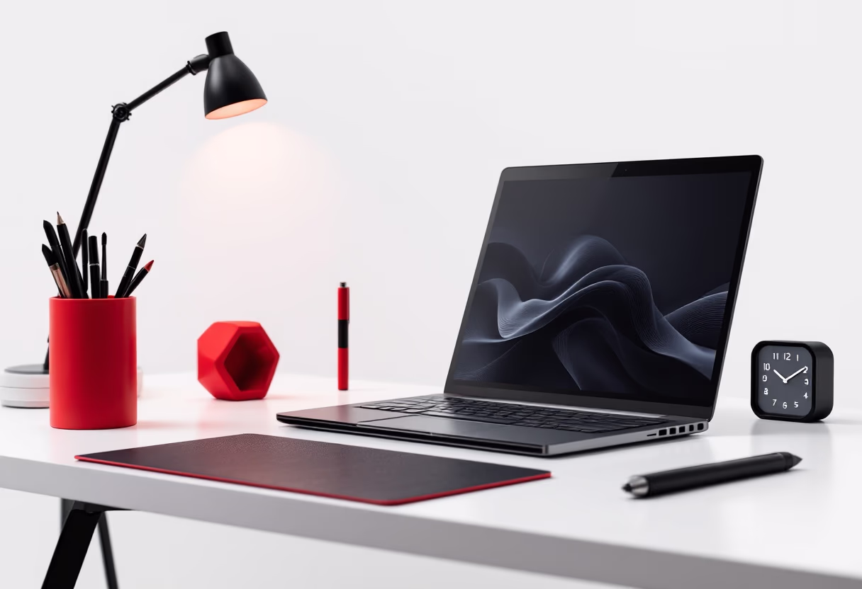 [background image] image of a writing desk with a laptop