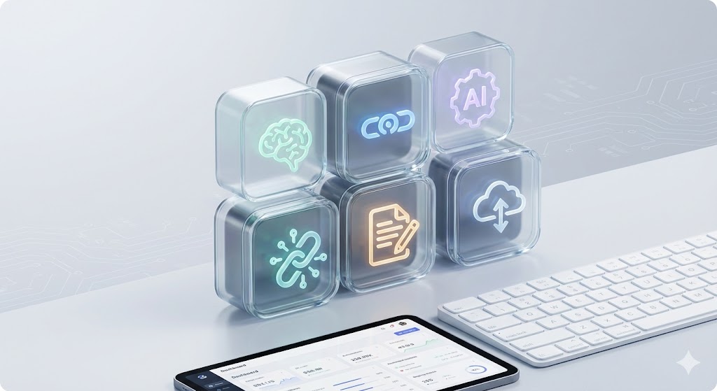 image of a team brainstorming in an office (for a web development agency)