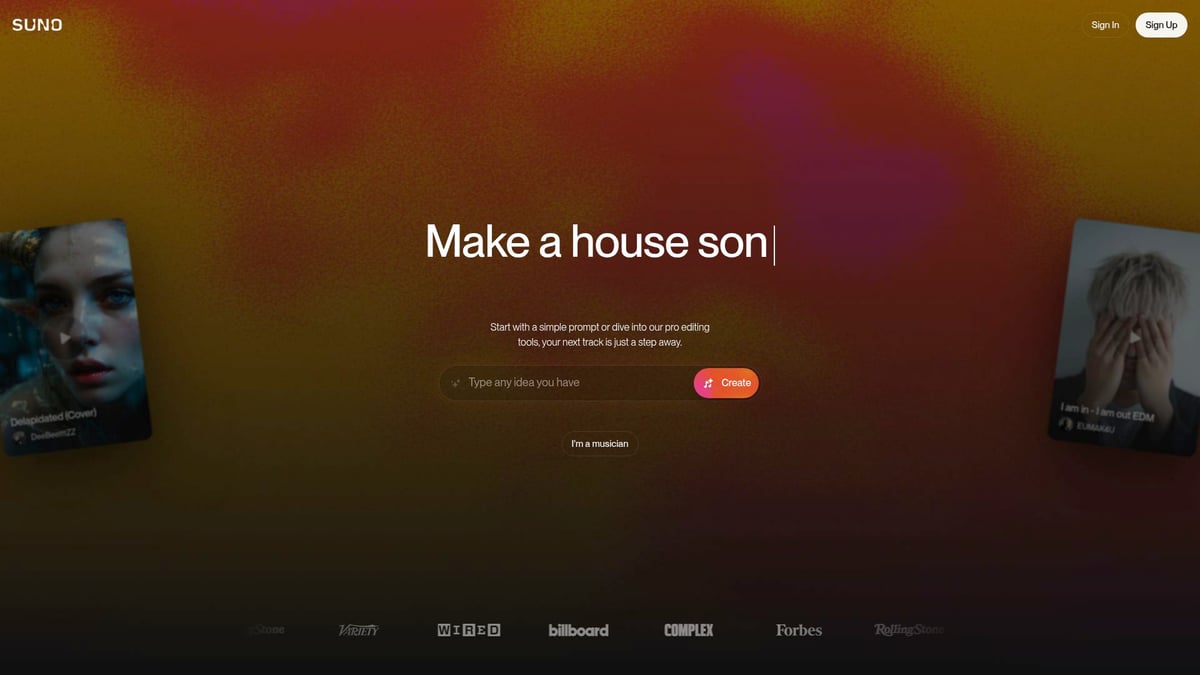 Top 12 Best AI Tools to Transform Your Workflow in 2025 - Suno