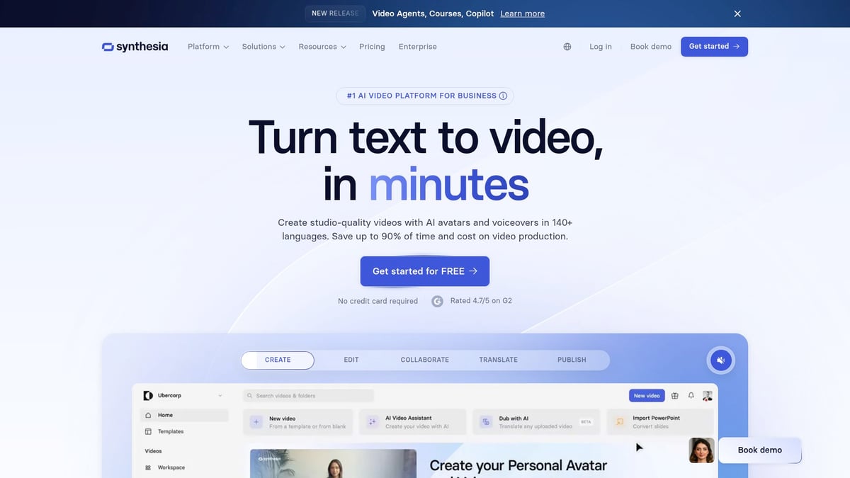 9 Essential Ai Tools To Start Earning Online in 2025 - Synthesia