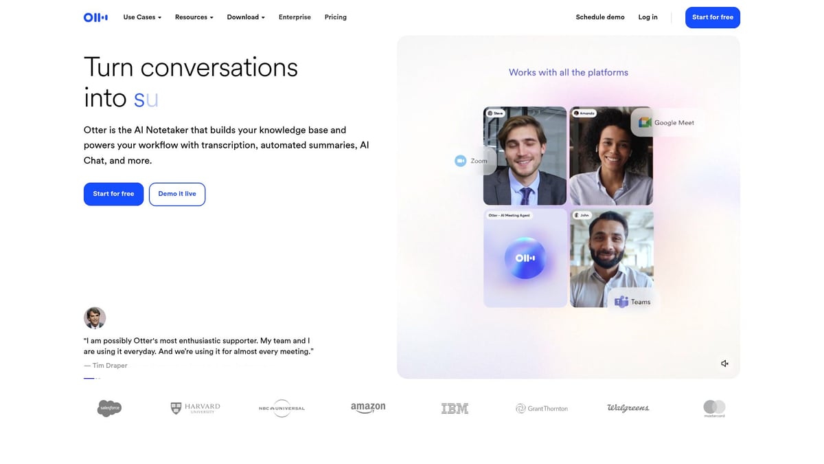 10 Game-Changing AI Tools for Productivity in 2026 - Otter.ai