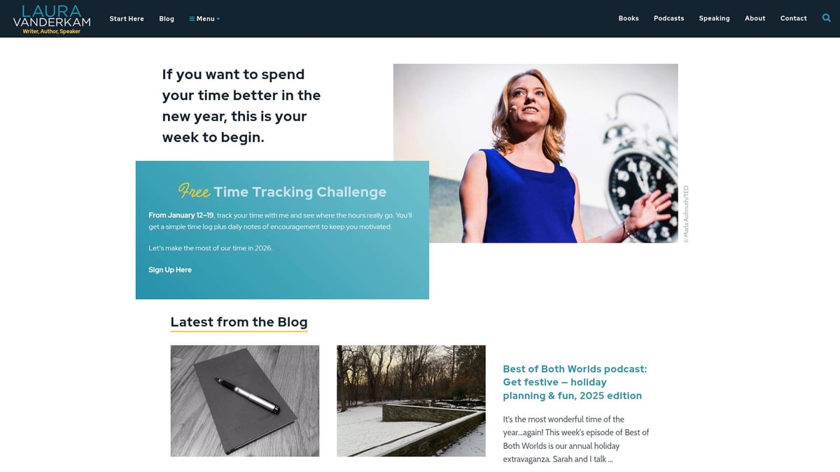 9 Brilliant Blogs About Productivity to Transform 2026 - Laura Vanderkam