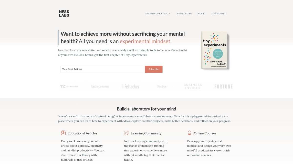 9 Inspiring Blogs on Productivity to Transform Your 2026 Routine - 5. Ness Labs