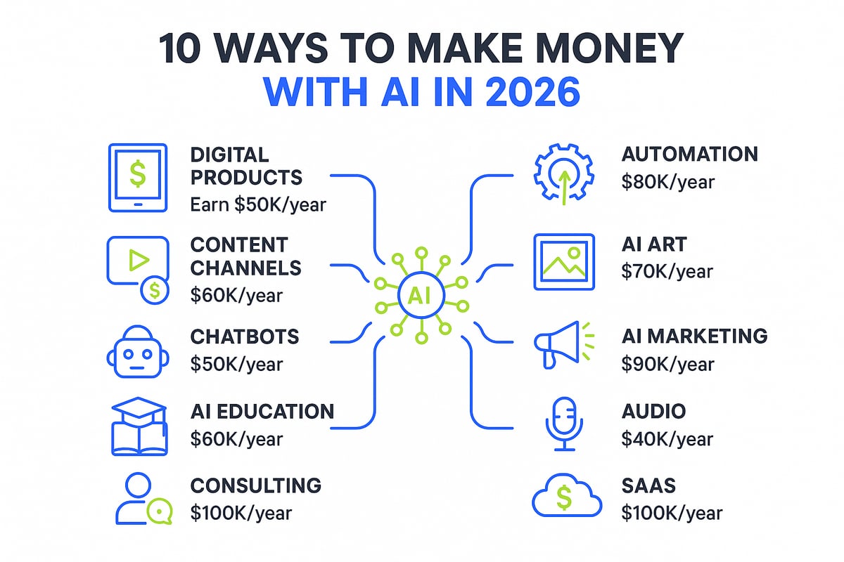 10 Innovative Ways to Make Money With AI in 2026