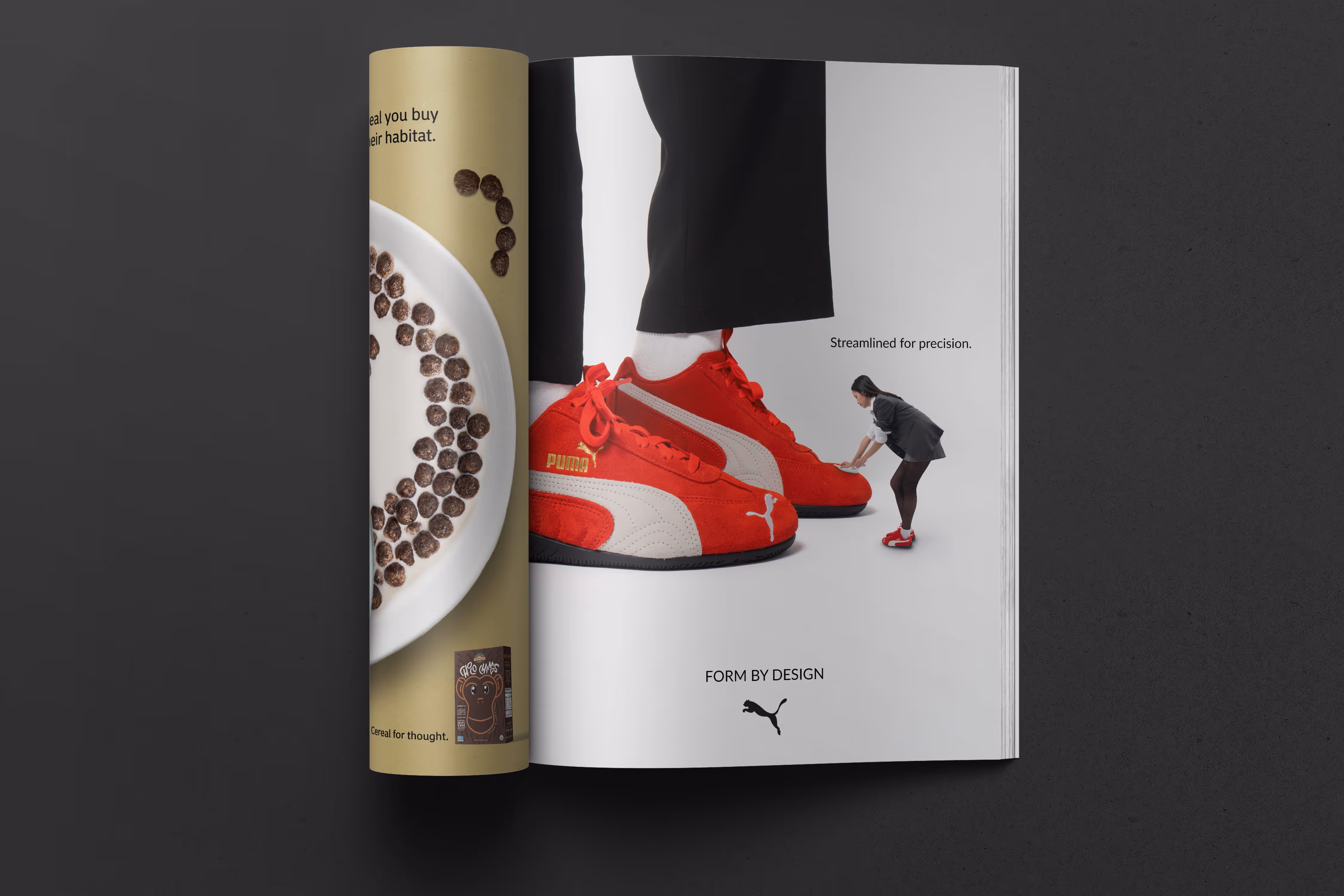 Tiny person polishing shoes' toe cap