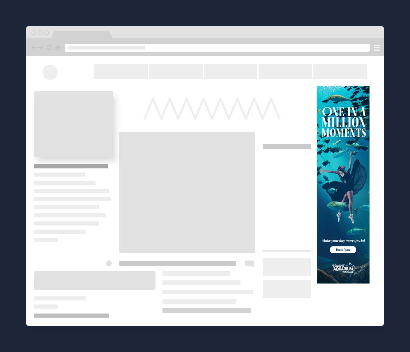 Woman swimming with fishes