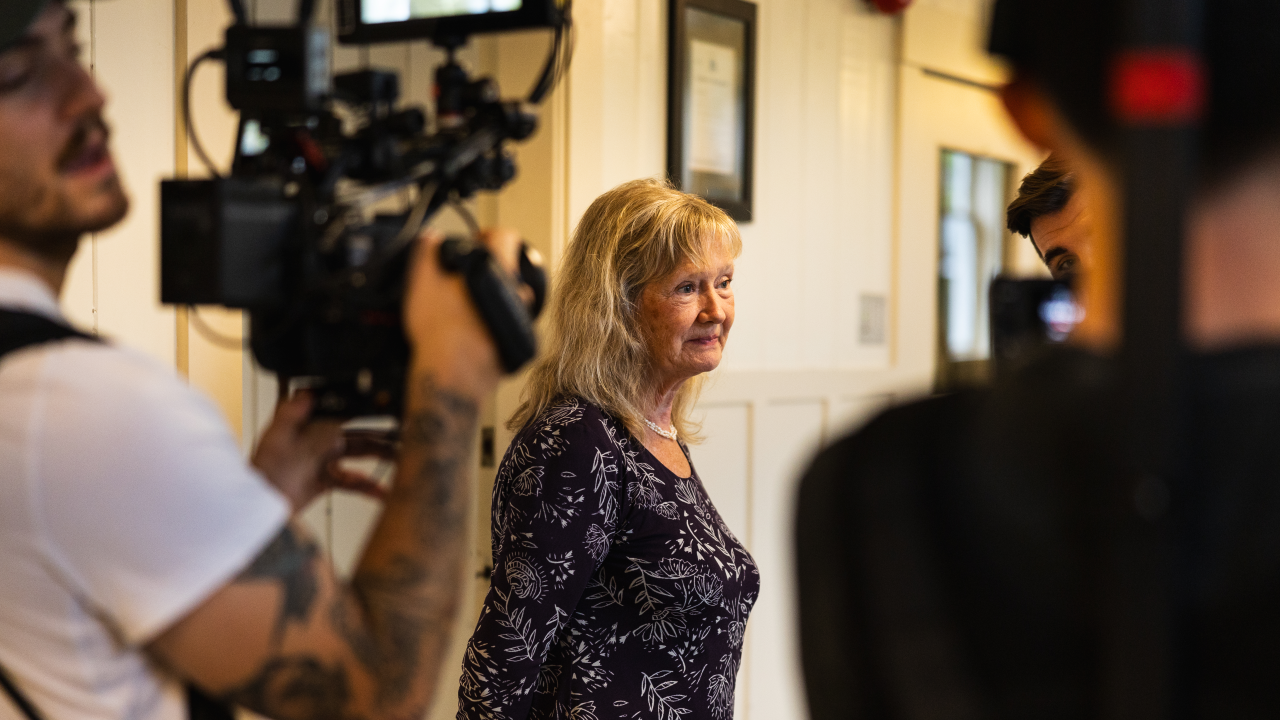 Production crew preparing a RealTours scene