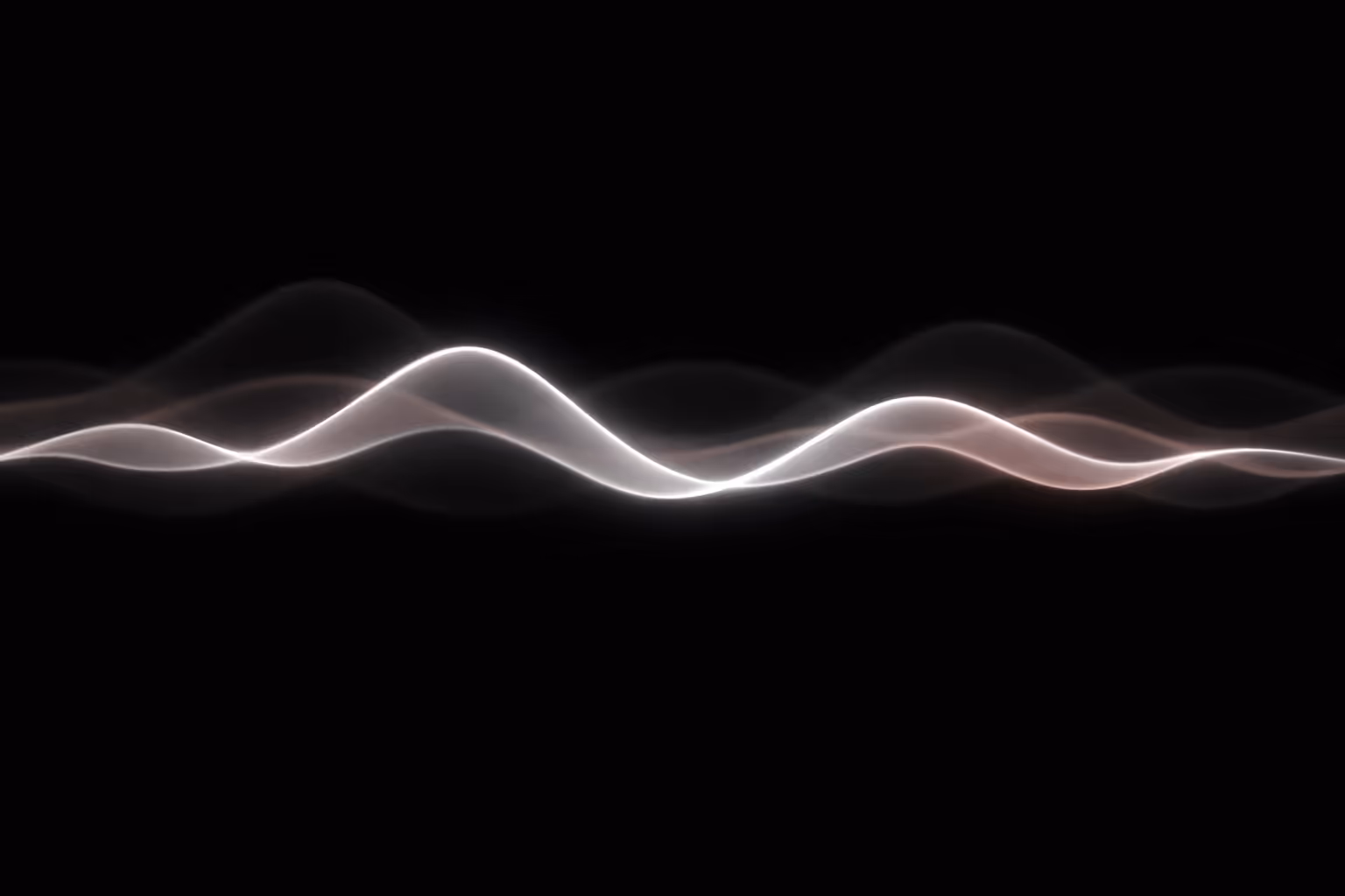Flowing abstract sound waves illustrating continuous sound therapy