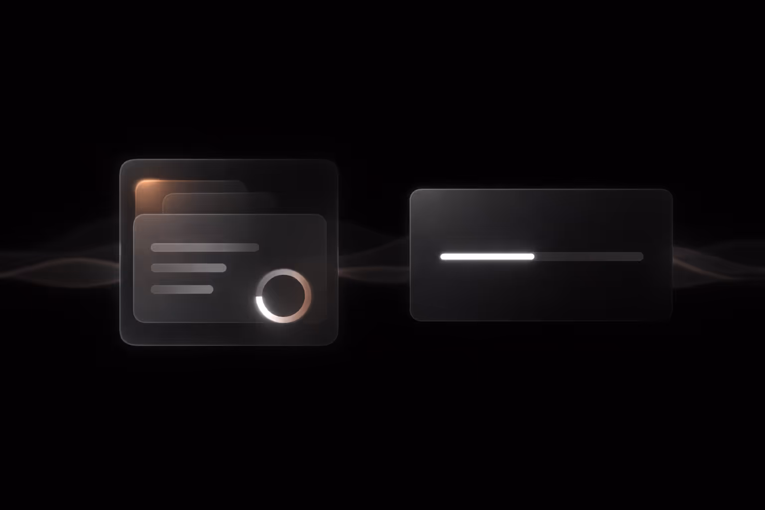 Two abstract systems representing ongoing support versus limited sound playback