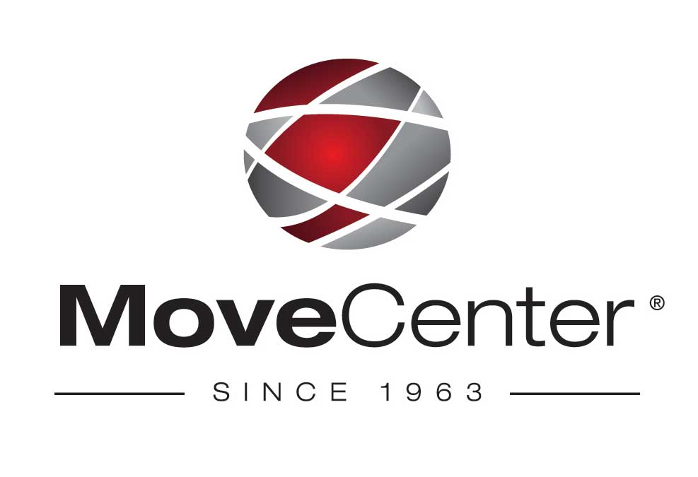 MoveCenter logo featuring a red and gray globe design with text "Since 1963" below the name.