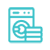 A turquoise icon depicting a gear and wrench, symbolizing settings or tools.