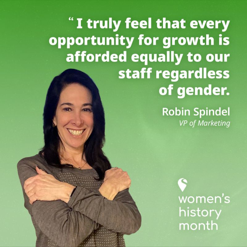 Robin Spindel, VP of Marketing, shares a quote on gender equality for Women's History Month.