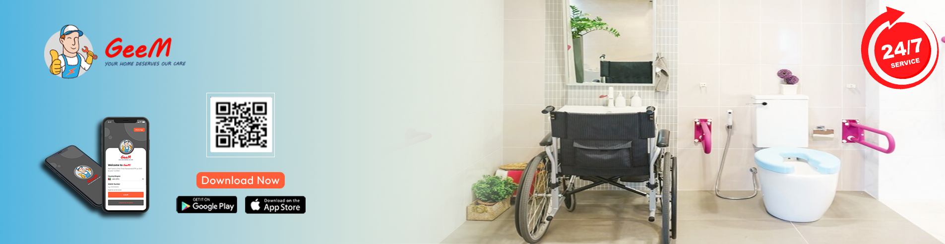 Handicap Bathroom Services in Dubai