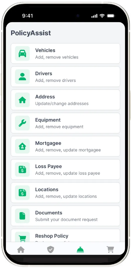 App built for every part phone in front added